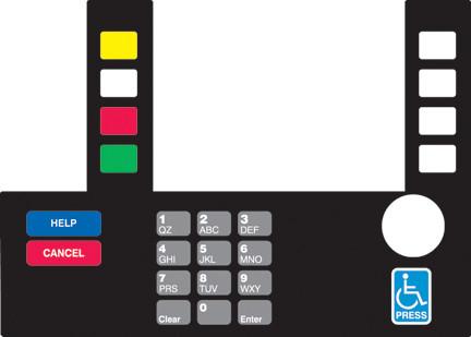 GA-T50038-120A Infoscreen Keypad Overlay | Gasoline Advertising